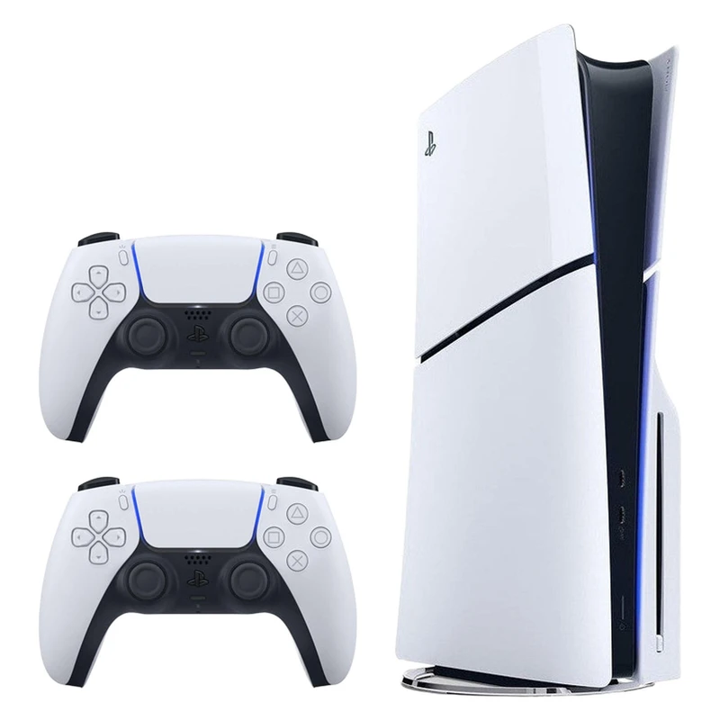 کنسول بازی دست دوم سونی دیسک خور مدل PlayStation 5 Slim Standard ظرفیت یک ترابایت ریجن 2016A اروپا به همراه دسته اضافی