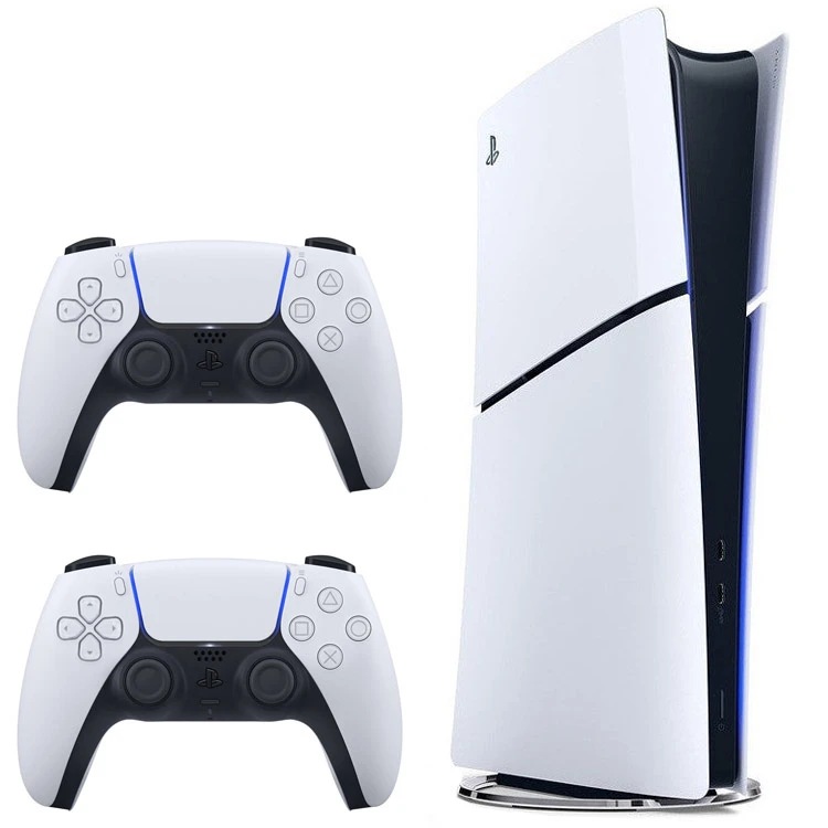 کنسول بازی سونی در حد نو مدل PlayStation 5 Slim Digital Edition ظرفیت یک ترابایت ریجن 2015 به همراه دسته اضافه